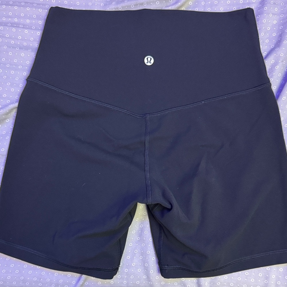 lululemon athletica Navy High-Rise Workout Shorts